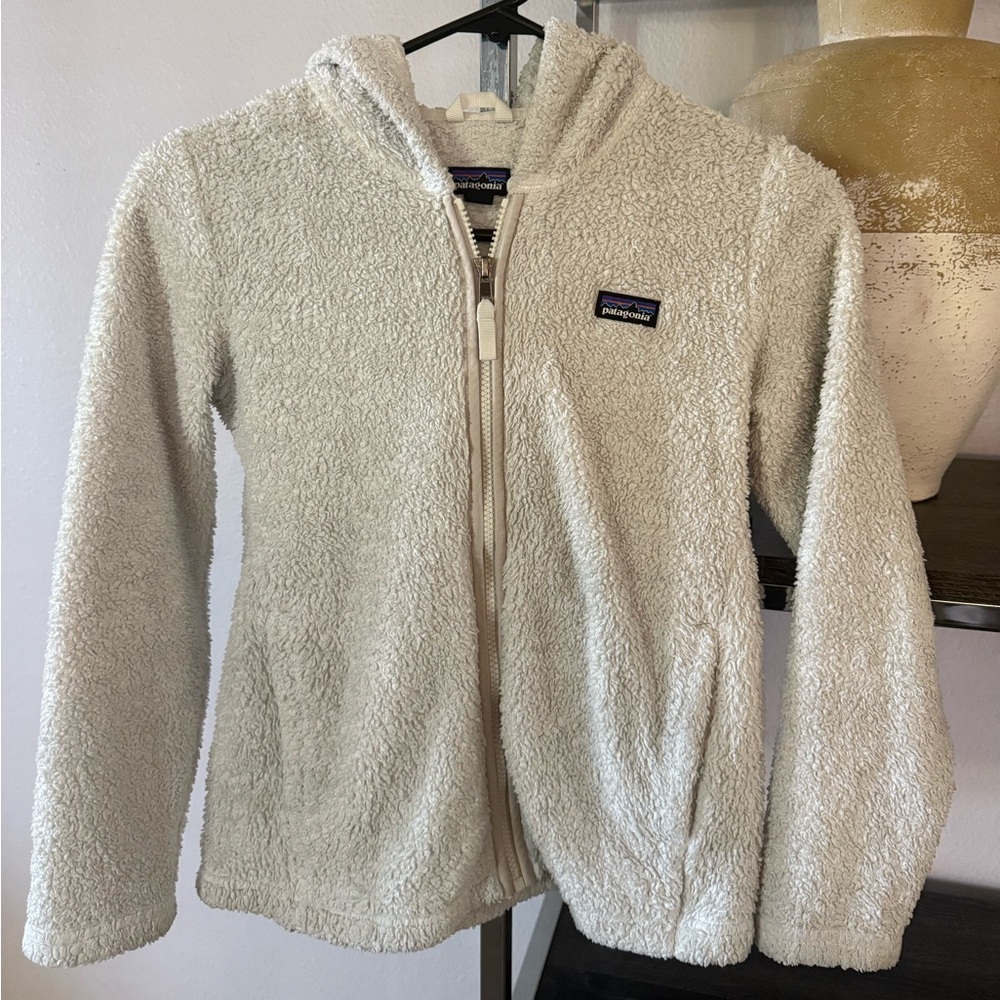 Kids Patagonia Los Gatos Cream Fleece Jacket